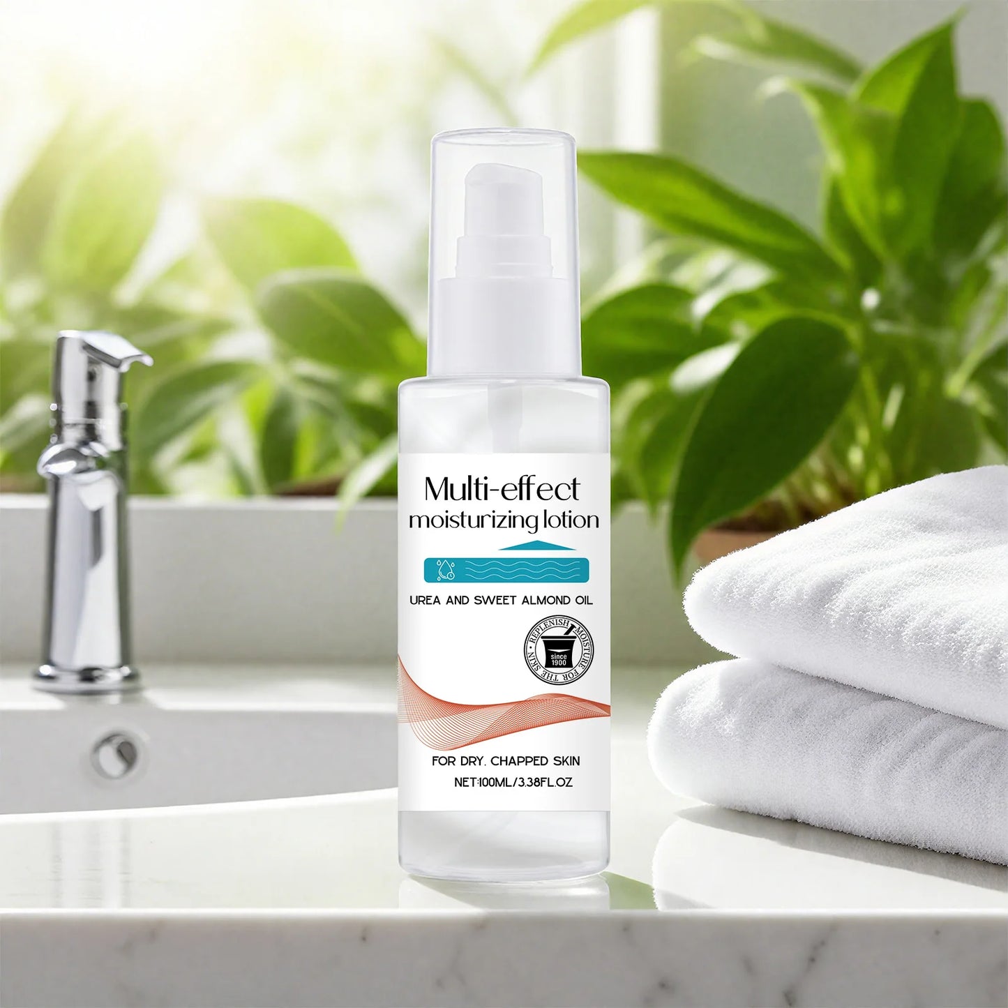 100ml Multi-Effect Moisturizing Lotion for Dry & Chapped Skin w/ Keratin & Hyaluronic Acid Deep Nourishment & Fast Absorption