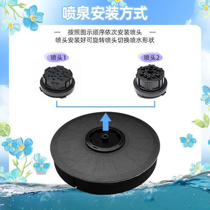 1.4w Solar Bird Bath Fountain Pump for Garden Decor Fish Tanks Ponds Outdoor Water Feature Floating Water Pump Garden decoration