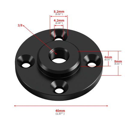17/25mm Ball Head Mount 1/4" 3/8" M6 Thread Screw Nut Adapter Tripod Bracket Cameras Flash Fixing Wall Holder Clamping Mount