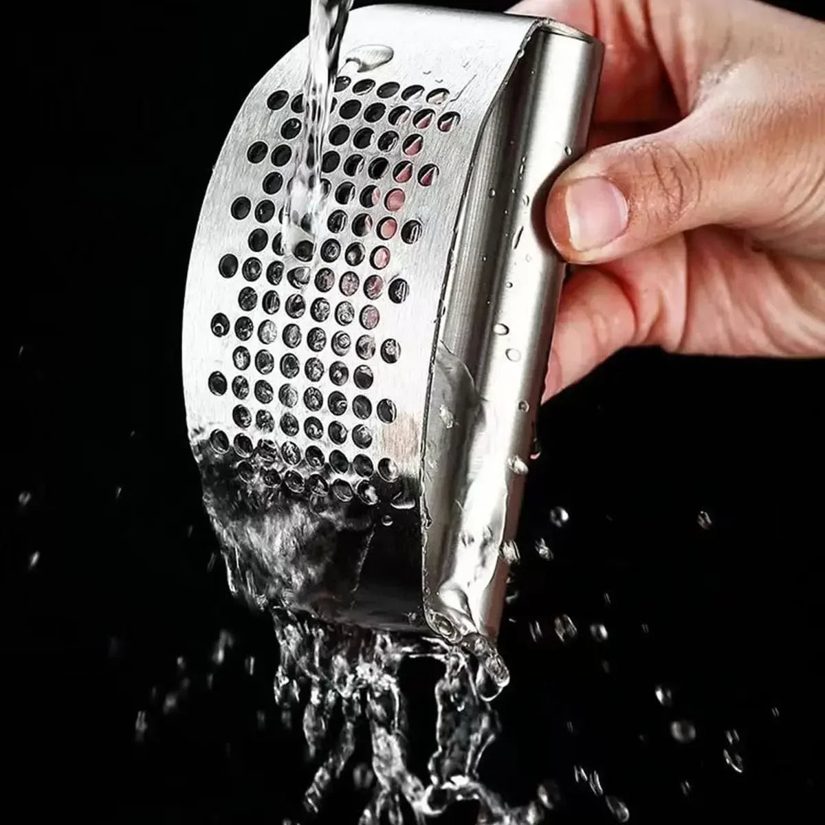 Upgraded Stainless Steel Garlic Press Squeezer Manual Garlic Ginger Rocker Crusher Garlic Cutting Mince Tools Kitchen Gadgets