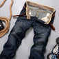 2025 New Men's Jean Spring Autumn Straight Trendy Pants Casual Denim Trousers Men Classic slim Stretch Jeans Fashion