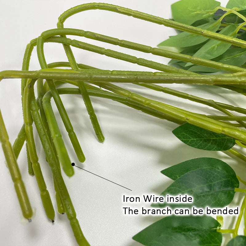 12pcs Wisteria Flowers String Hanging Garland Outdoor Wedding Garden Arch Decor Home Party Decoration Artificial Flower