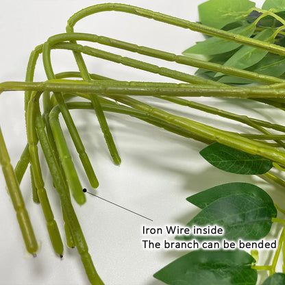 12pcs Wisteria Flowers String Hanging Garland Outdoor Wedding Garden Arch Decor Home Party Decoration Artificial Flower