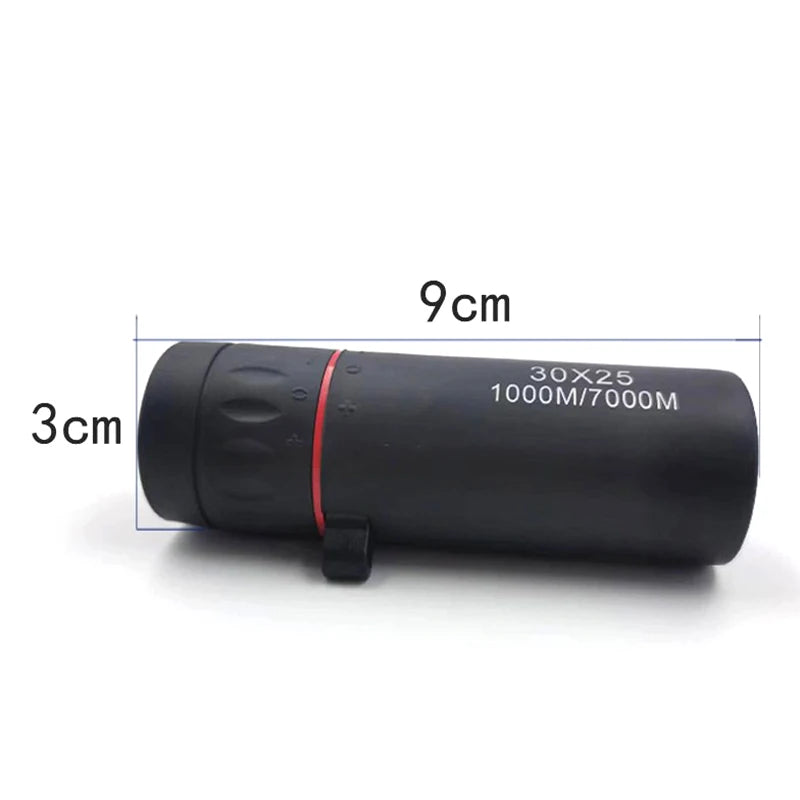 2000X25 HD Mini Monocular Telescope 30x25 Portable High-magnification Professional Outdoor Travel Camping Birdwatching Telescope