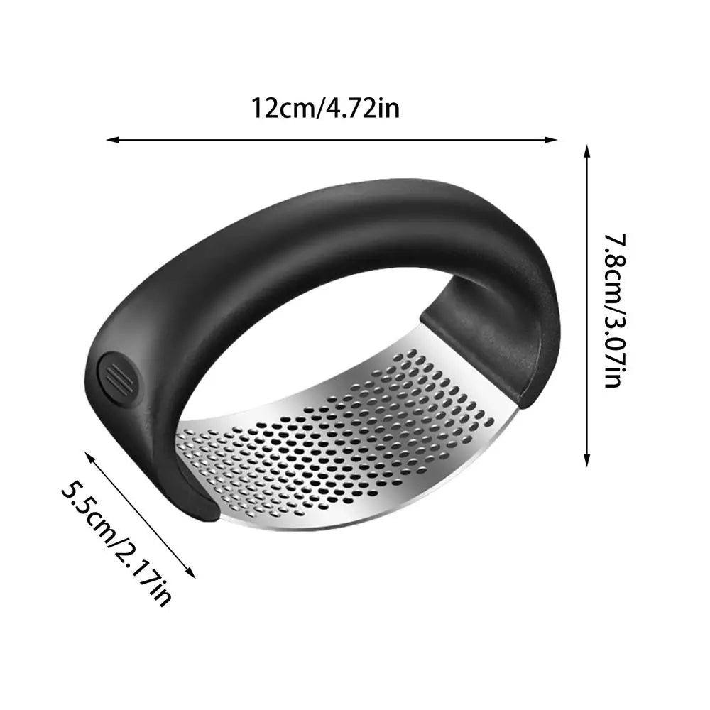 Upgraded Stainless Steel Garlic Press Squeezer Manual Garlic Ginger Rocker Crusher Garlic Cutting Mince Tools Kitchen Gadgets