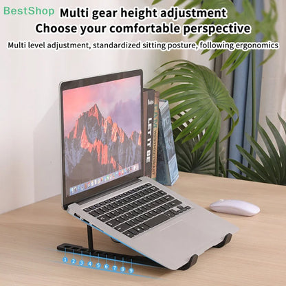 〔Rebecca〕Portable Notebook Radiator Bracket Heighten Rack With 1 Cooling Fans