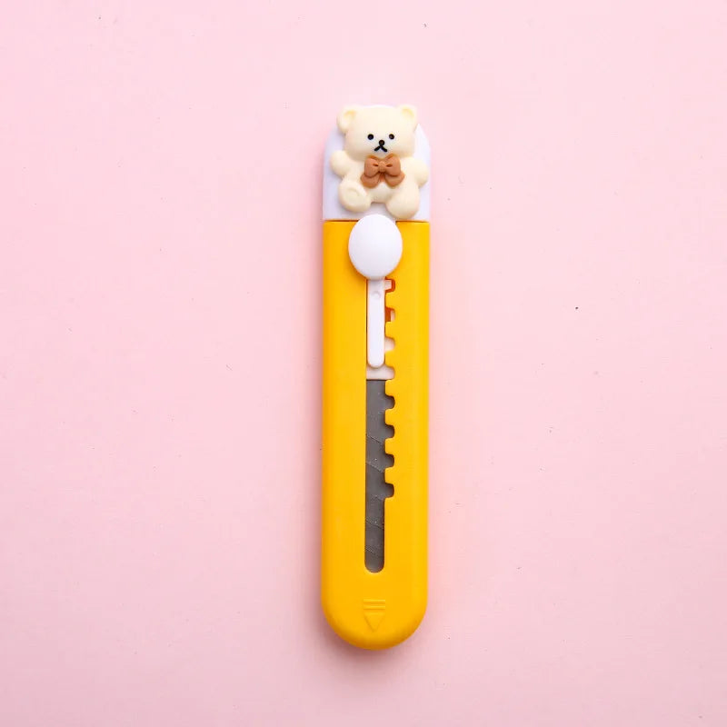 Utility Knife Box Cutter Mini Cute Knife Portable Express Package Removal Knife Student Office Paper Cutting Paper Cutter