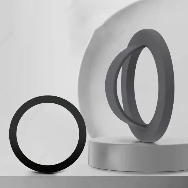 1PCS Phone Ring Holder Silicone Magnetic Phone Back Mount for Magsafe iPhone 16 15 14 13 12 Pro Max Smart Magnet Phone Cases