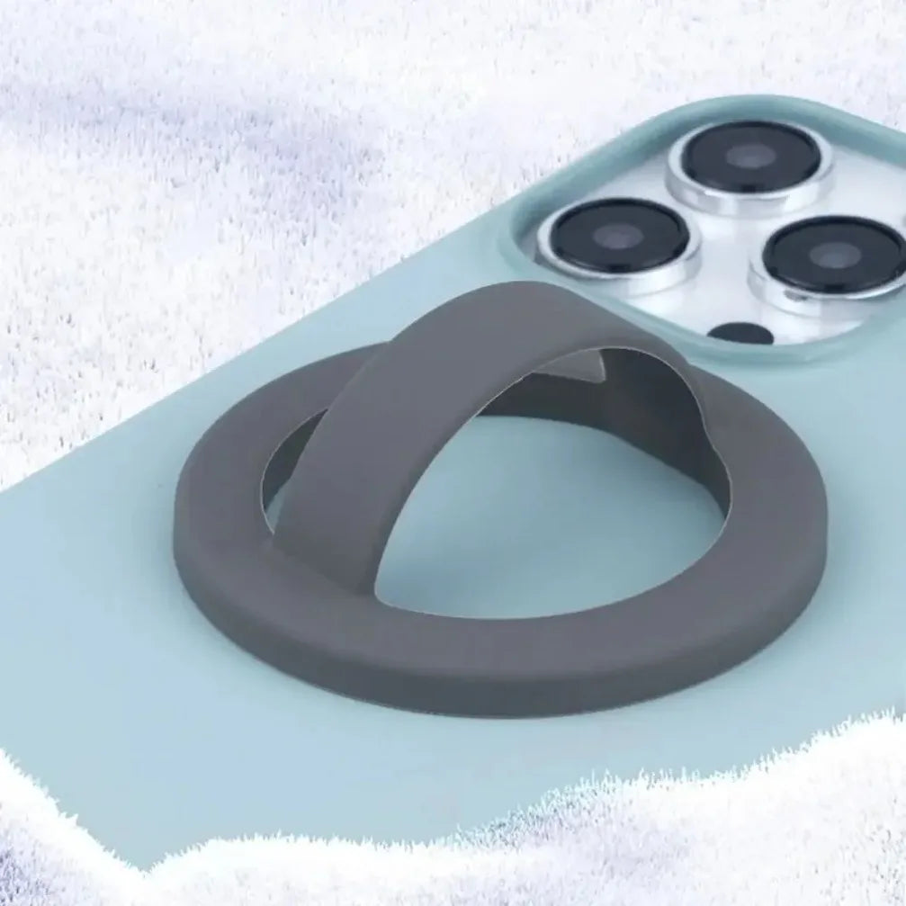 1PCS Phone Ring Holder Silicone Magnetic Phone Back Mount for Magsafe iPhone 16 15 14 13 12 Pro Max Smart Magnet Phone Cases