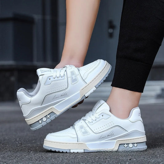 2025 New Canvas Running Shoes Embroidered Print Unisex Casual Fashionable Sports Sneakers Breathable Anti-wear Shock-absorbent