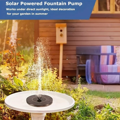 1.4w Solar Bird Bath Fountain Pump, for Garden Decor, Fish Tanks, Ponds & Oxygenation, Outdoor Water Feature,Floating Water Pump