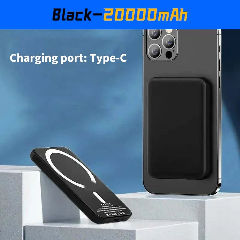 20000mAh Magnetic PowerBank Wireless PD 22.5W Fast Charger For Magsafe Portable Auxiliary Battery For Xiaomi  Iphone 17 16 15 14