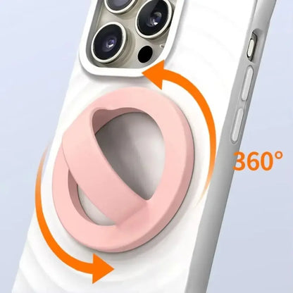 1PCS Phone Ring Holder Silicone Magnetic Phone Back Mount for Magsafe iPhone 16 15 14 13 12 Pro Max Smart Magnet Phone Cases