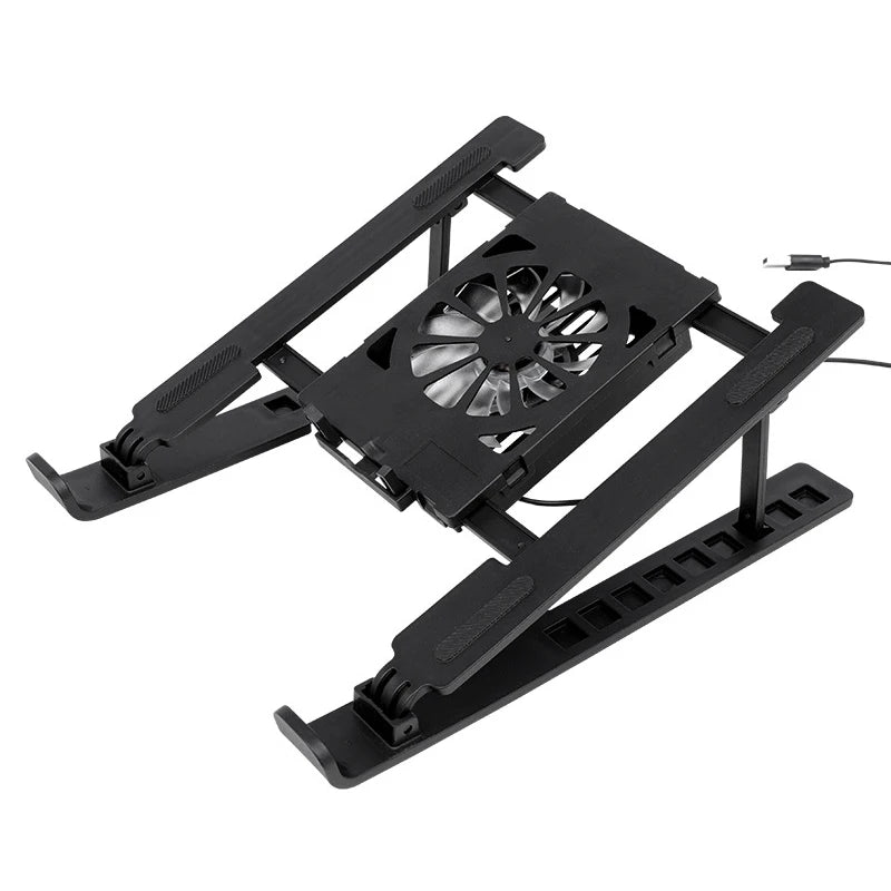 〔Rebecca〕Portable Notebook Radiator Bracket Heighten Rack With 1 Cooling Fans