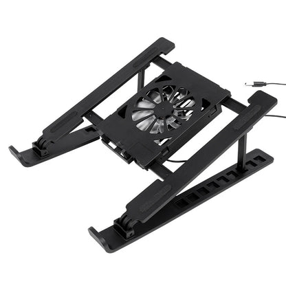 〔Rebecca〕Portable Notebook Radiator Bracket Heighten Rack With 1 Cooling Fans