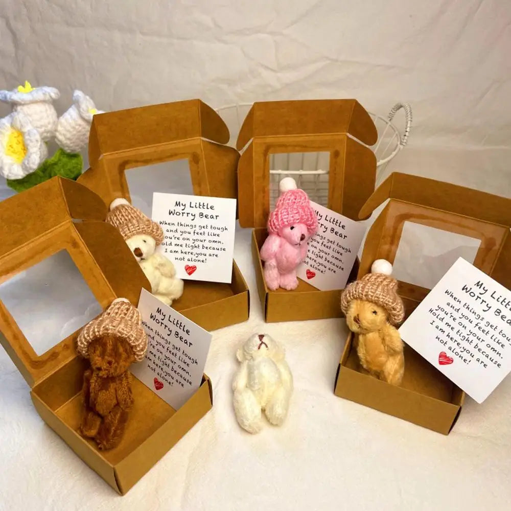Pocket Bear Box Mini Bears In Box Little Pocket Bears With Emotional Card Sympathy Gifts For Graduation Birthday Gift
