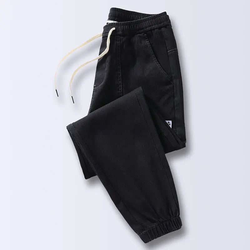 Men's Jeans Korean Fashion Loose Spring Autumn 2022 New Style Tied Leg Track Men's Casual Workwear Harem Streetwear Pants Men