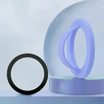 1PCS Phone Ring Holder Silicone Magnetic Phone Back Mount for Magsafe iPhone 16 15 14 13 12 Pro Max Smart Magnet Phone Cases