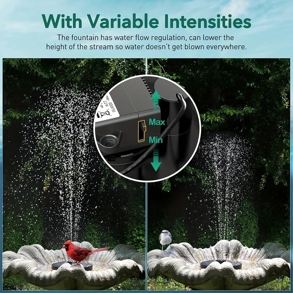 1.4w Solar Bird Bath Fountain Pump for Garden Decor Fish Tanks Ponds Outdoor Water Feature Floating Water Pump Garden decoration