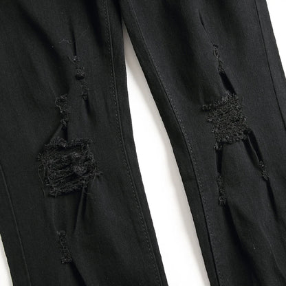 Jeans For Men Fashion Ripped Biker Skinny Jeans Men's clothing Denim Trousers High Street Slim Jogging jean Pants homme