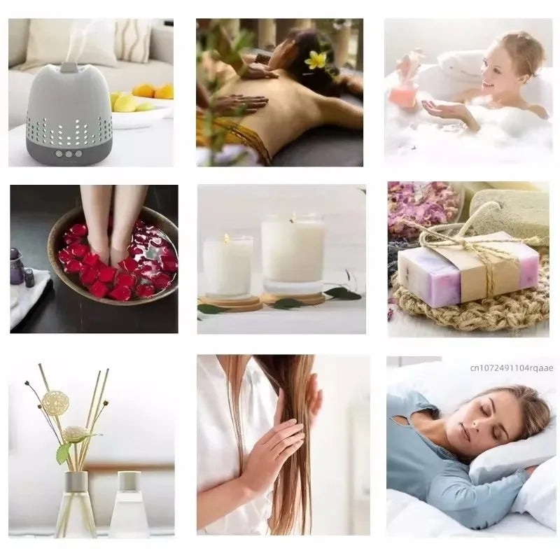 100% Pure & Undiluted Natural Blue Lotus Oil, 20ml/100ml, for Diffuser, Aromatherapy, Skin & Candle Making Household Fragrance