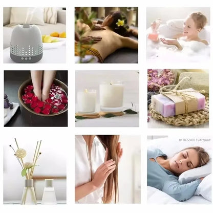 100% Pure & Undiluted Natural Blue Lotus Oil, 20ml/100ml, for Diffuser, Aromatherapy, Skin & Candle Making Household Fragrance