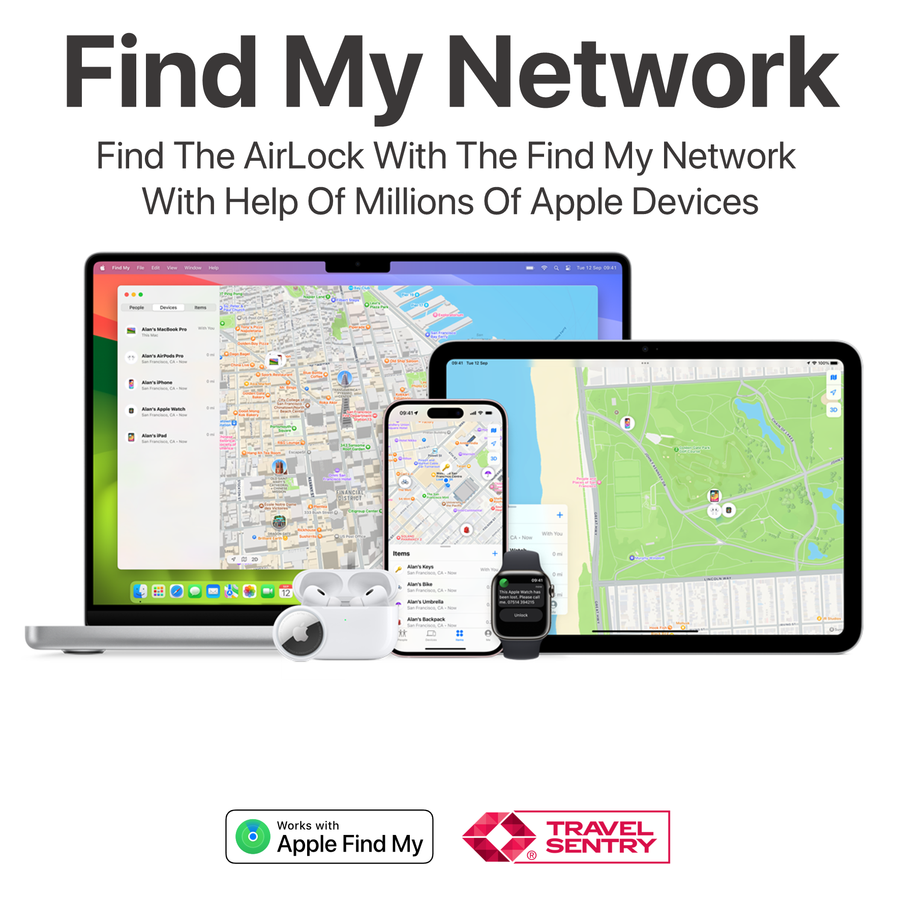 AirLock - Candado de viaje inteligente antipérdida TSA