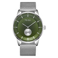Reloj Trnda de acero inoxidable para hombre, esfera verde algas | Trnda 43 mm