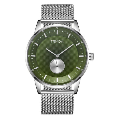 Trnda Men's Stainless Steel Watch, Seaweed Green Dial | Trnda43mm