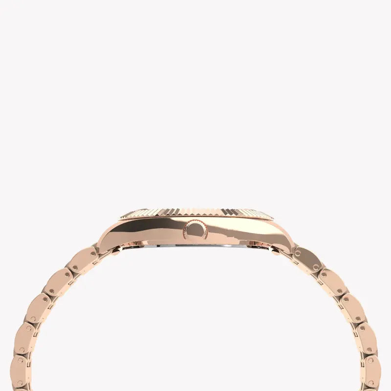 Reloj Timex para mujer en oro rosa con esfera rosa | Tw2u78400