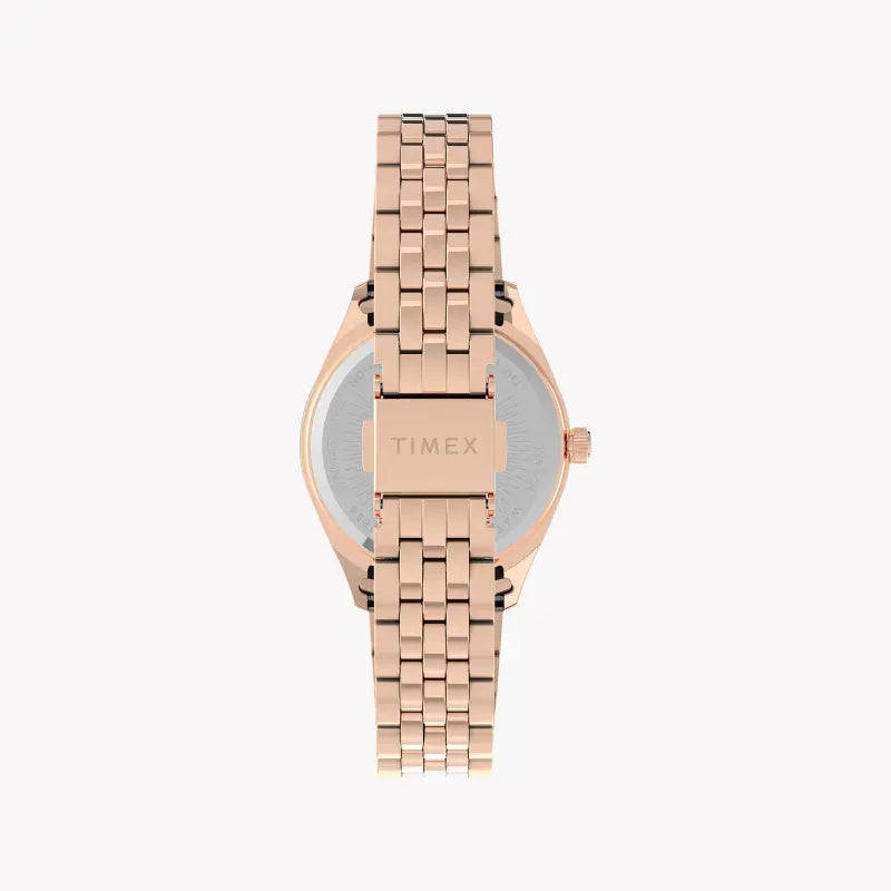 Reloj Timex para mujer en oro rosa con esfera rosa | Tw2u78400