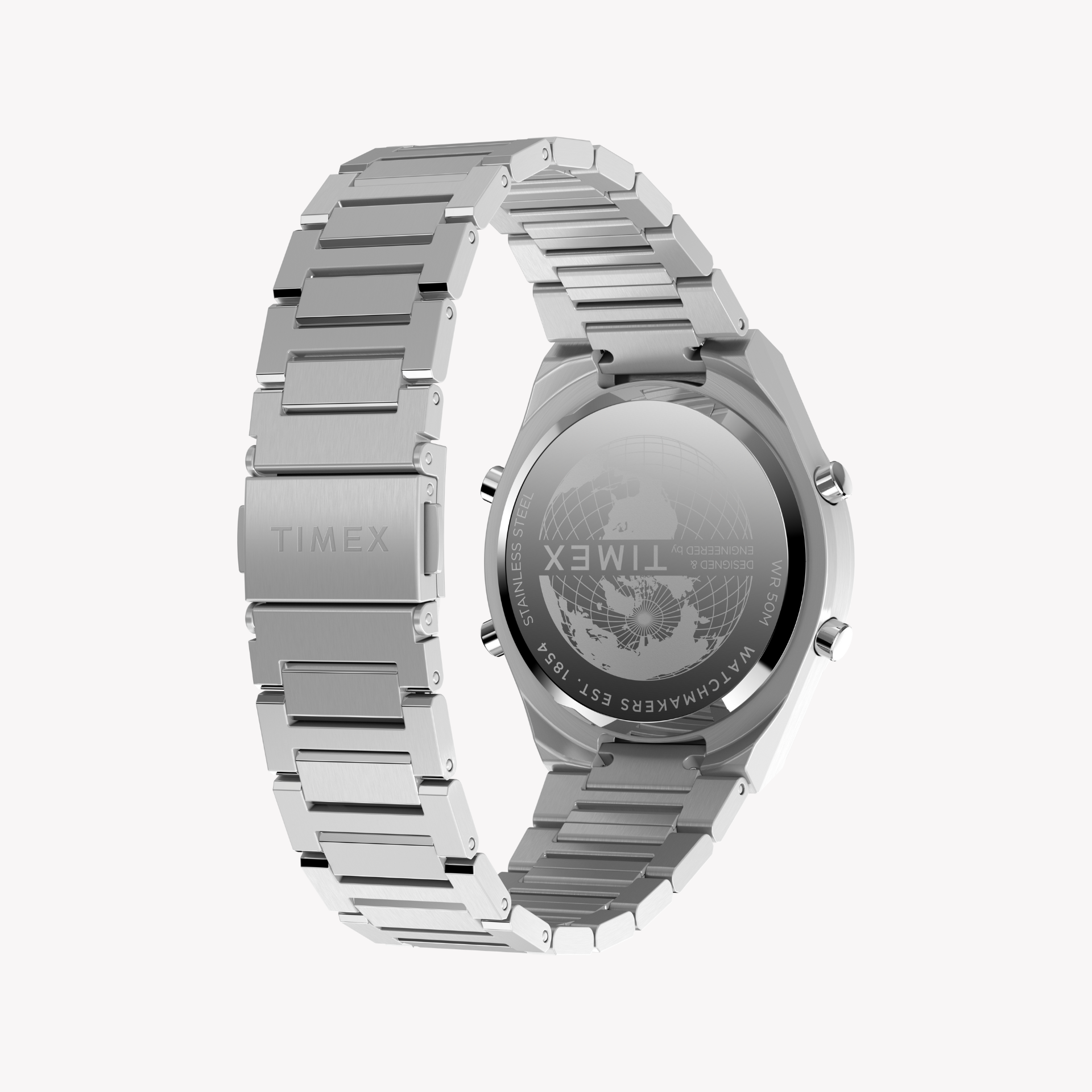 Reloj Timex de acero inoxidable y plata para hombre | Tw2y09800