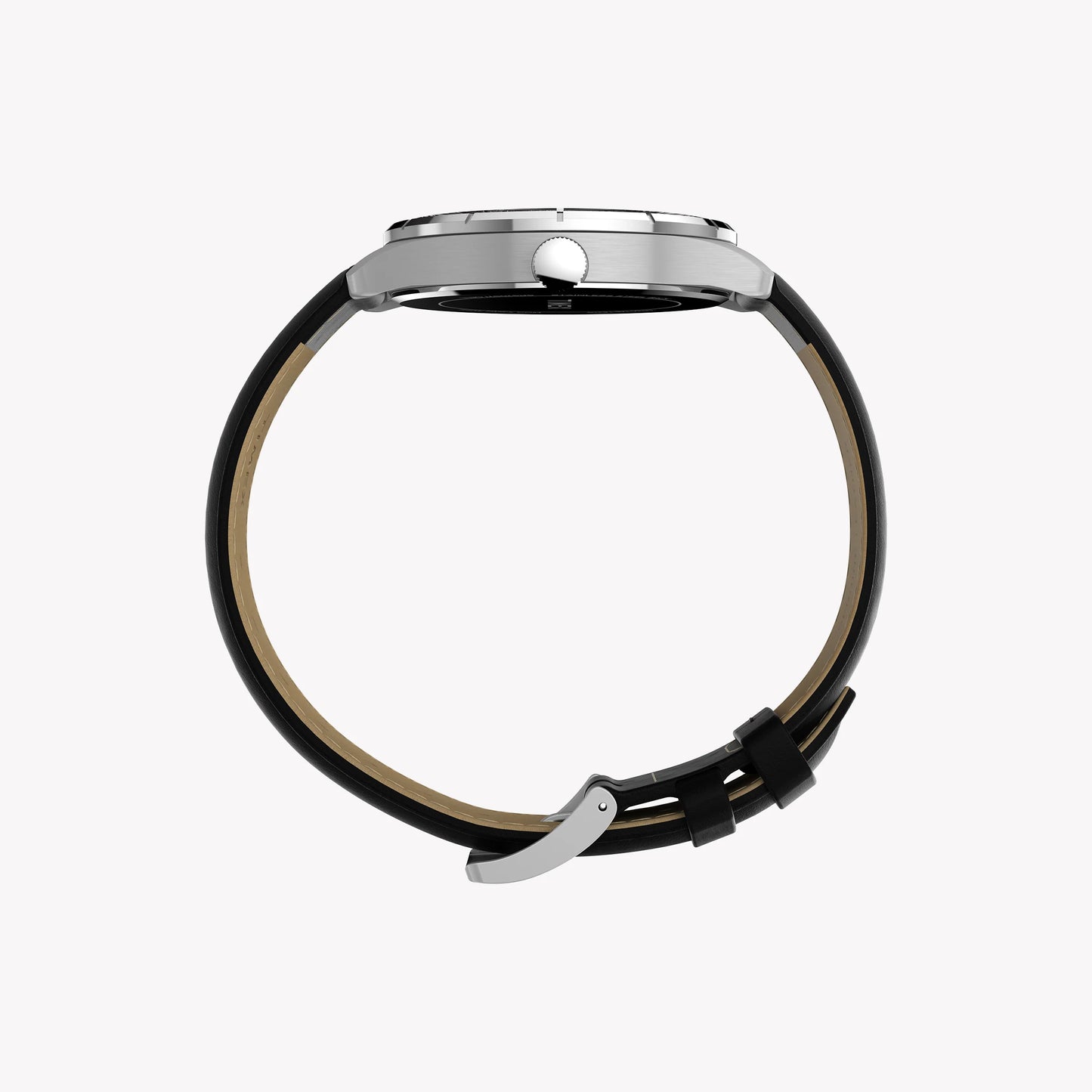 Mens Main Street Silver-Tone Case & Black Strap Watch TW2Y16000 | Stylish Men’s Timepiece