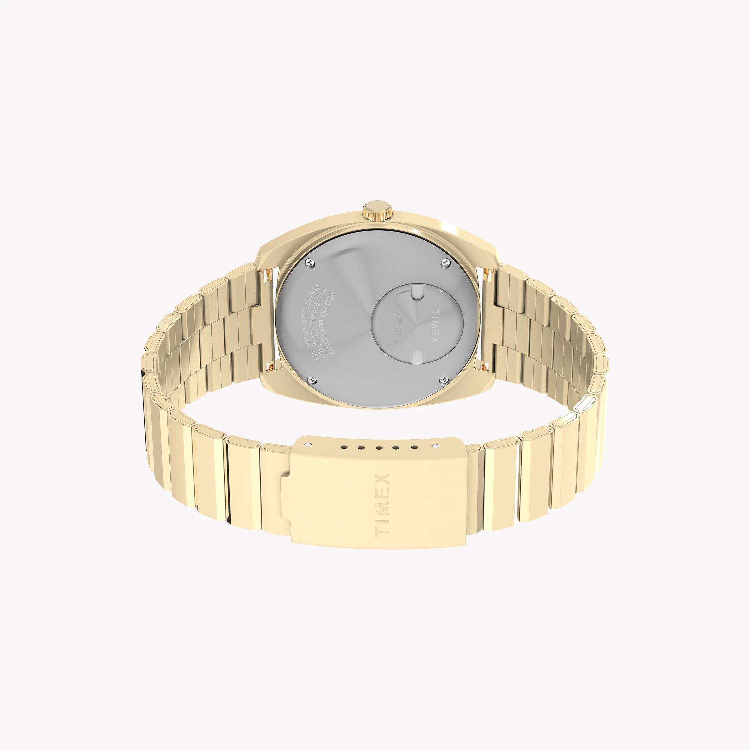 Reloj de pulsera Timex Enigma de 37 mm TW2Y34400 | Elegante diseño en plata y azul