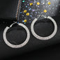 Luxury Round Crystal Hoop Earrings for Women