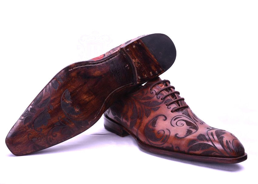 Floral - Zapatos de vestir Oxford para hombre