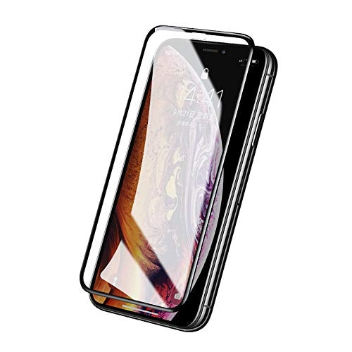 NNEDSZ 2 unidades de protector de pantalla de vidrio templado anti luz azul 2.5D para iPhone X/XS 5.8
