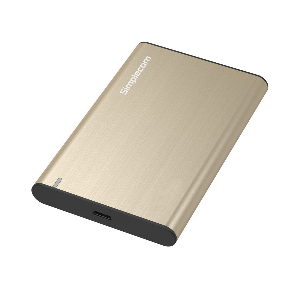 NNEDSZ SE221 Aluminium 2.5'' SATA HDD/SSD to USB 3.1 Enclosure Gold