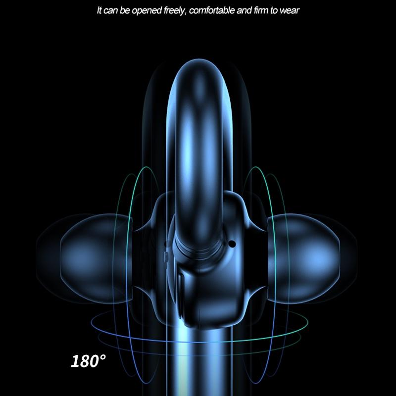 Auriculares de negocios NNEDSZ Bluetooth V5.2 con un solo gancho para la oreja - M99 - Negro