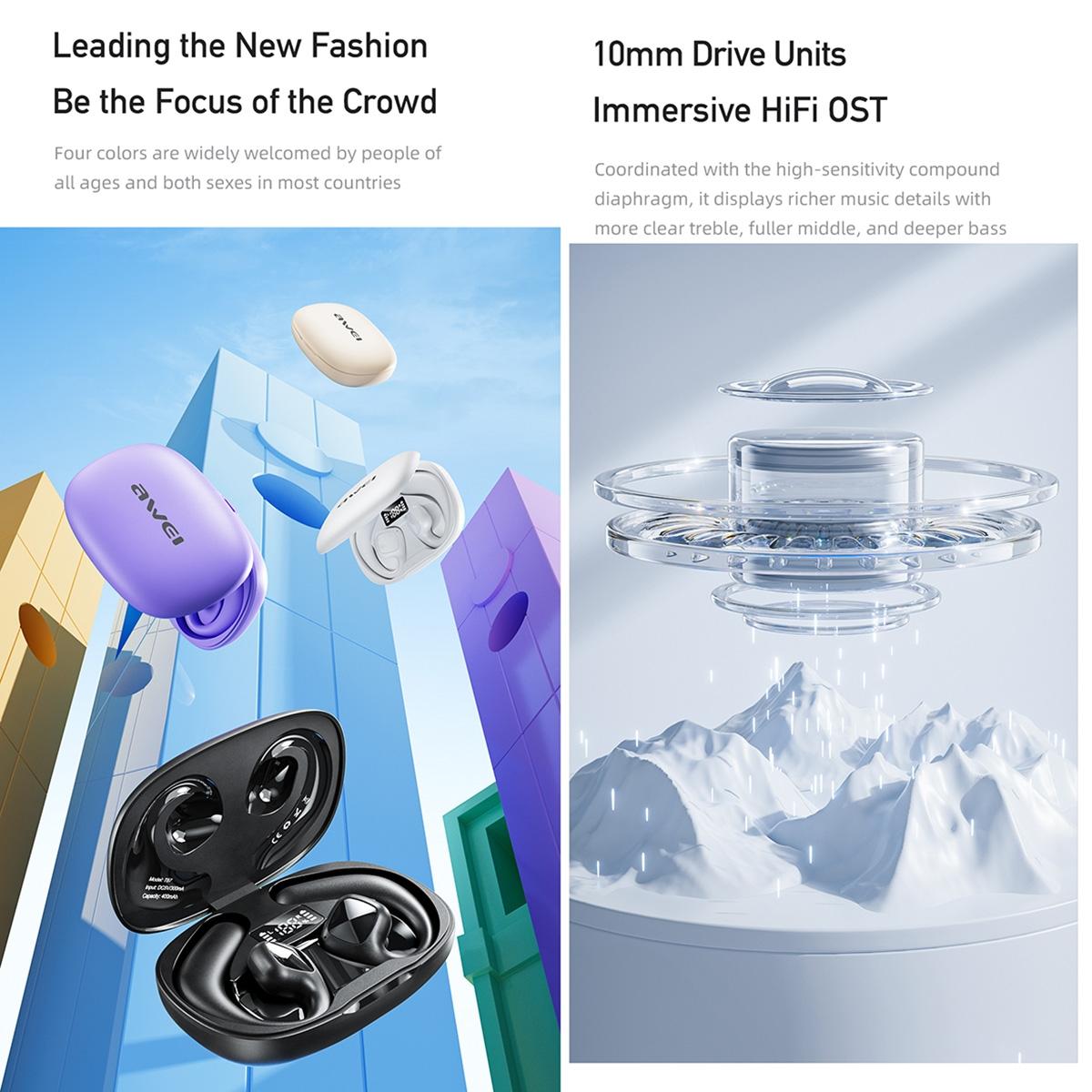 Auriculares inalámbricos TWS Bluetooth NNEDSZ con tecnología de conducción de aire