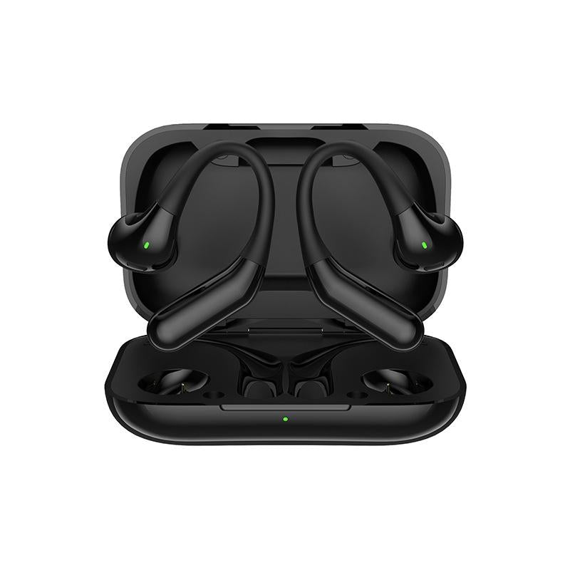 NNEDSZ Wireless Half In-Ear Sports Earphones - Black