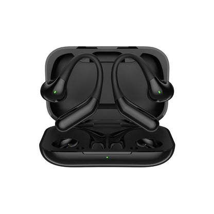 NNEDSZ Wireless Half In-Ear Sports Earphones - Black