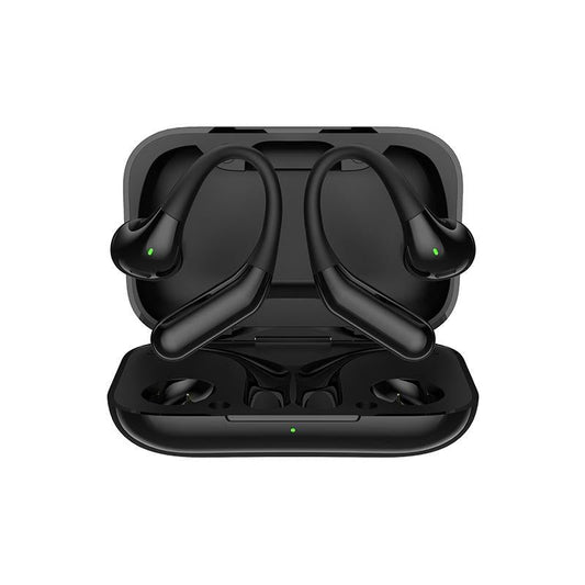 NNEDSZ Wireless Half In-Ear Sports Earphones - Black