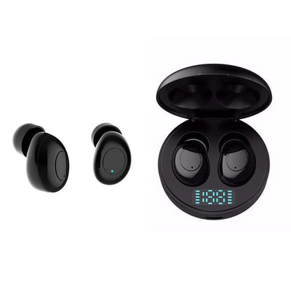 NNEDSZ Wireless Earphones With Led Charging Box - J1 Tws - Black