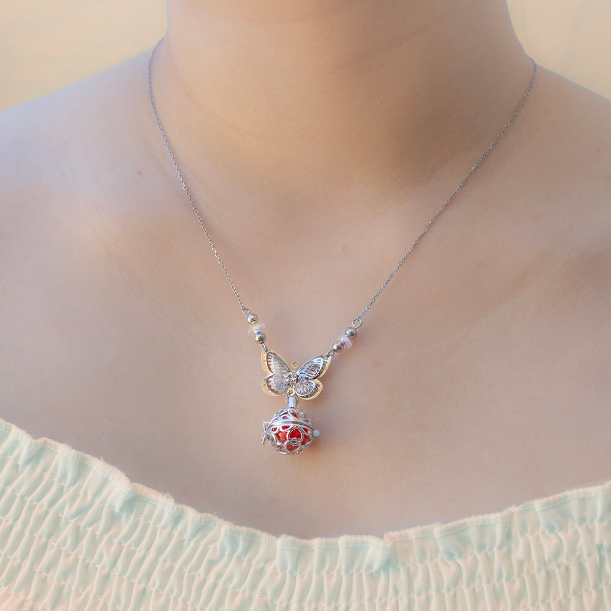 Collar aromático de mariposa | Energía y sanación | Difundir en cualquier lugar | Regalo de cumpleaños