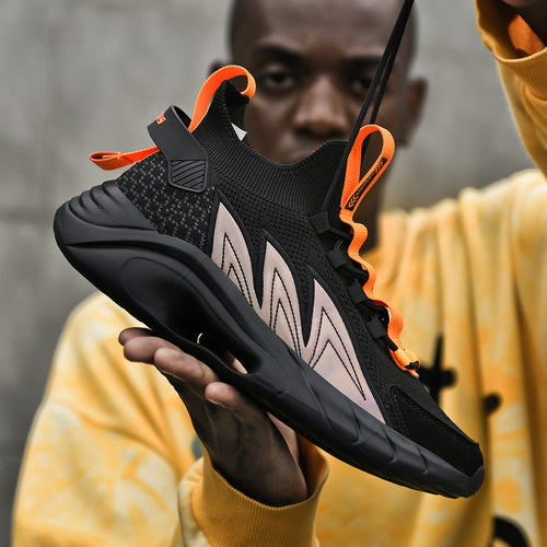 Zapatos casuales ligeros de malla transpirable, zapatos deportivos para correr, zapatos de moda para hombre