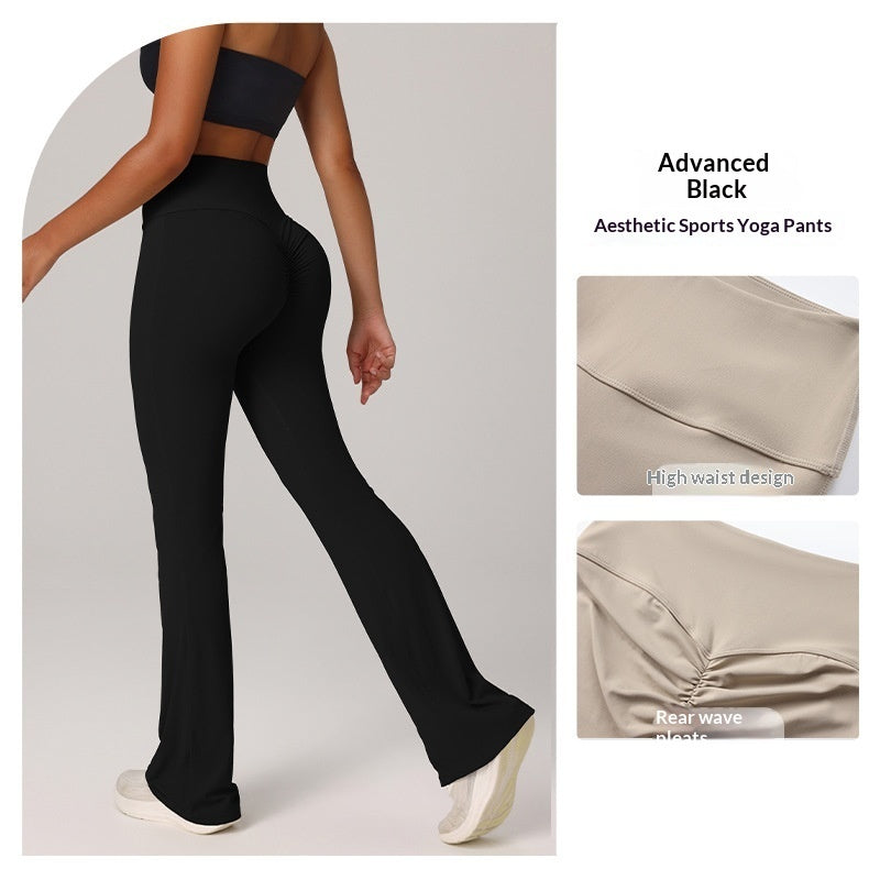 Pantalones acampanados para yoga, running y pilates que realzan los glúteos