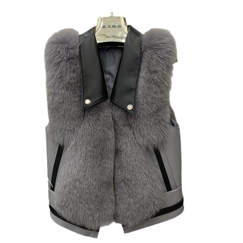Fashion Slimming Slim Women Fur Vest