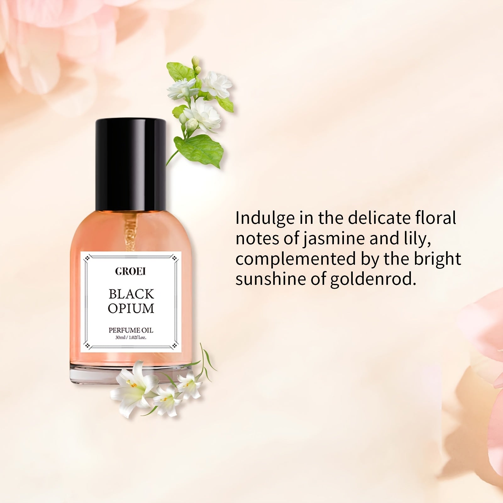 Aceite de perfume NNETM Black Opium para mujer