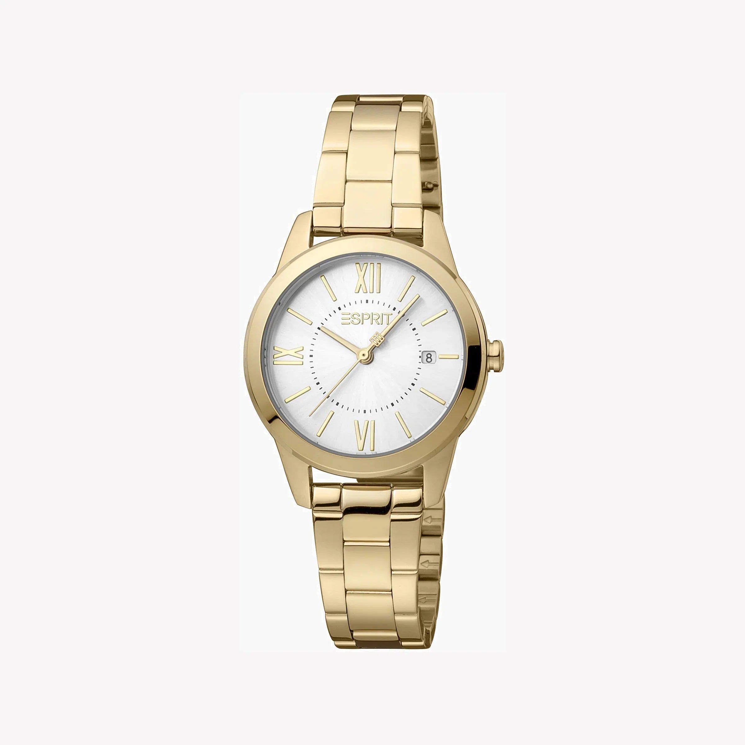 Reloj Esprit para mujer de acero inoxidable dorado con esfera plateada | Es1l186m0035